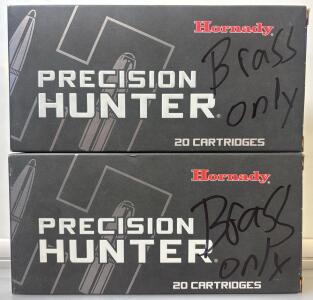 Hornady Precision Hunter Brass Cartridge Casings 6.5 PRC, 40 Total, Batch #86121 &ldquo;NO BULLETS&rdquo;