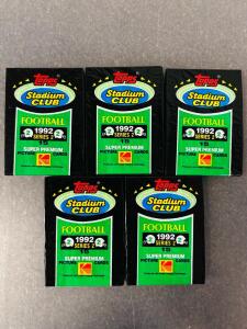 1992 Topps Stadium Club Football Trading Cards Series 2, 15 Cards per Pack