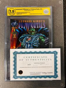Leonard Nimoy's Primortals #1, Graded 7.5, EGS Certified, Tekno Comics