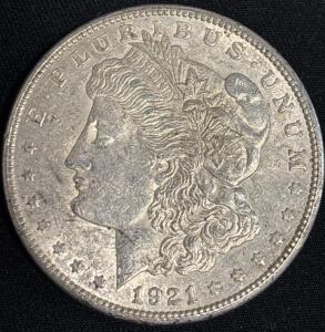 1921-S Morgan Silver Dollar Coin