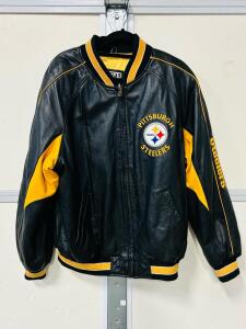 G-III Sports by Carl Banks Pittsburgh Steelers Leather Jacket, Large