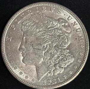 1921-S Morgan Silver Dollar Coin