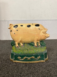 Cast Iron Pig Door Stop