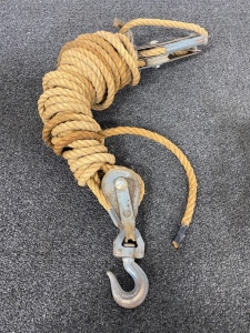 Vintage Pulley and Rope System