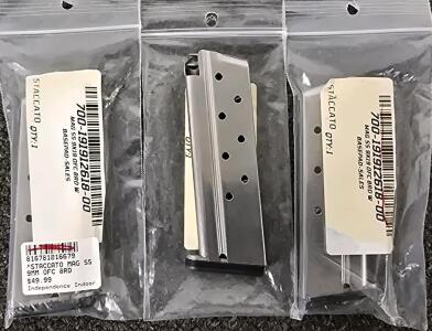 (3) Staccato Mag SS 9x19 OFC 8rd W Magazines