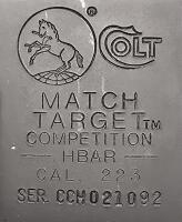 Colt Match Target Competition HBAR Rifle, .223 Caliber, Serial CCH021092 - 7