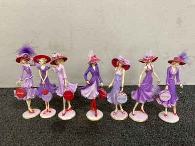 Lady Days Of the Week Figurines