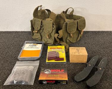 Firearm Accessories And Ammunition Including 32 H&R Mangum 480 Ruger And 223 REM