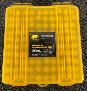 100 Rounds Ammunition ( 9MM And 380 Auto) With A Handgun Ammo Case
