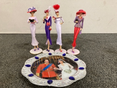 Heart & Soul Figurines And A Royal Wedding Plate