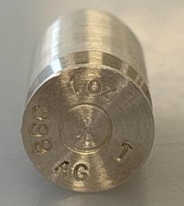 Silver Bullet 1oz .999 Fine Silver 45cal. AG