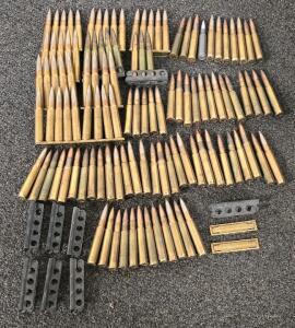 Mixed Large Caliber Rifle Ammunition- Mostly Tagged 7.9 Or Not Caliber Markings
