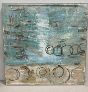 Original Painting / Silver 40x40