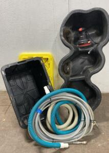 Molded Pond / Working Performance Buffer / Tubing with a Black and Yellow Storage Container