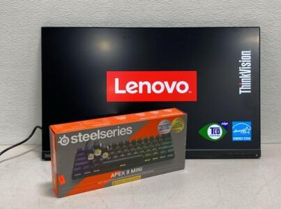 Steel Series Apex 9 Mini Keyboard/ Lenovo ThinkVision Monitor 28&rdquo;