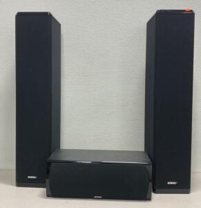 Energy Audissey Series A2/2 Tower Speakers 3&rsquo; Tall with Center Connoisseur Speaker CC-10