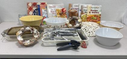 Cook Books / Silverware / Bowls / and More