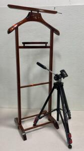 Wooden Butler Stand and RCA Video Tri Pod