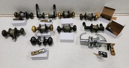 (10) Assorted Door Handles W/ Accessories