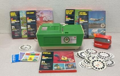 Working Talking View Master Projector With Slides / 3D View Master with Slides