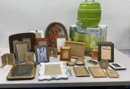Del Sol Beverage Dispenser / Very Nice Picture Frames Various Sizes / Fossil Watch