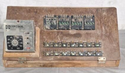 (1) Vintage Model Train Control Station, 24"L x 10"W x 10"H