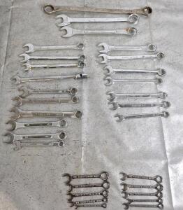 (30) Assorted Box End Wrenches