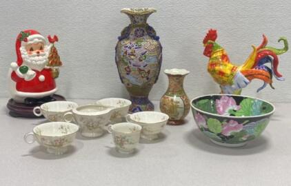 Ornamental Vases / Decorative Rooster / Tea Cups and More