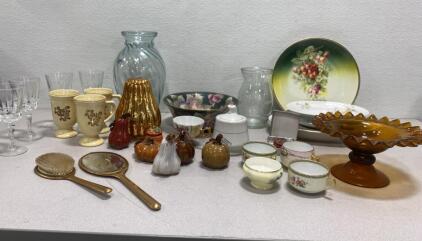 Tea Cups / Wine Glasses / Vintage Brush and Mirror/ and Much More