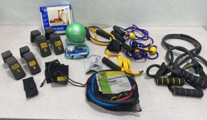 Everlast Weights 3/5 LB / Resistance Tube / Pedometer and More