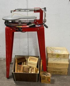 Hawk Precision Scroll Saw ( Turns On ) With Cut Outs and Patterns