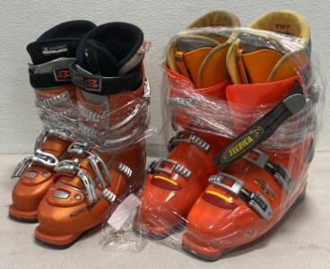 Harmony Size 9 Ski Boots and Tecnica Size 8 Ski Boots