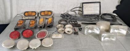 Collection Of Assorted Semi Truck Marker Lights &More