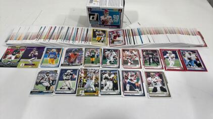 Large Assorted Lot Of 2025 Donruss Football Cards Includes Big Names Like Emmitt Smith J.J. McCarthy Drew Brees & more , Hall Of Famers & Inserts
