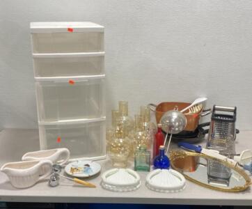 Vanity Mirrored Tray / Kitchen Ware / Storage and More