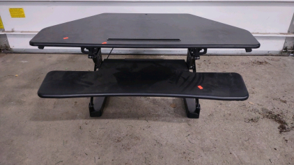 Adjustable Standing Desk Converter, Black, Dual-Tier Design