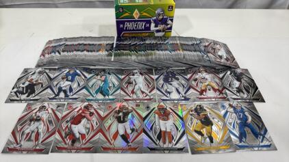 Lot Of Assorted 2024 Panini Phoenix Football Cards Including Big Names Like C.J. Stroud , Kirk Cousins , Travis Kelce And More , All Stars & Silver Card Inserts & More