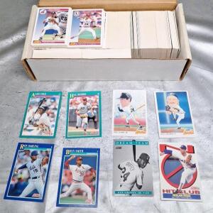 (1) Box Of Assorted. Baseball Trading Cards, Including HOFs, Rookies & Stars