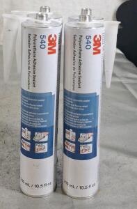 (4) 10.5-Oz Tubes Of 3M 540 Polyurethane Sealant, Grey