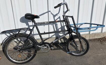"Short John" style cargo bike, branded "Haul Cycle"