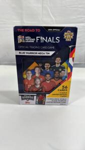 New Sealed 2022 Topps The Road To UEFA Finals Blue Warrior Mega Tin