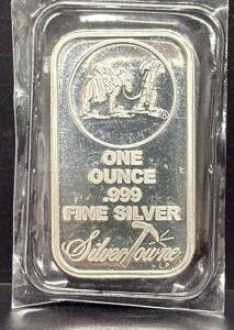 SilverTowne 1 oz .999 Fine Silver Bullion Bar, Prospector Design