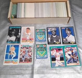 (1) Box Of Assorted Score 91 Baseball Trading Cards, Including HOFs, Rookies & Stars