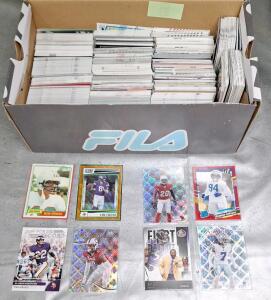 (1) Box Of Assorted Football Trading Cards, Including HOFs, Rookies & Stars