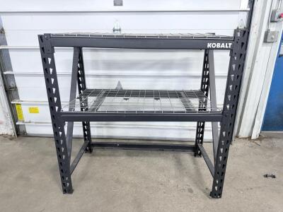 Kobalt Industrial Shelving Unit, Steel, 2 Shelves, 2000 lbs Capacity