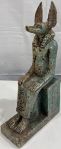 ((Super Nice)) 10.75&rdquo; Tall Stone Statue Of Anubis, The Ancient Egyptian God Of Mummification And The Afterlife