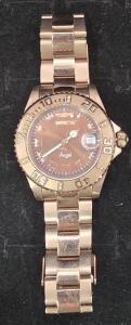 (1) Designer Invicta Angel 14721 Brown Dial 15 Diamonds Bezel Unisex Quartz Watch