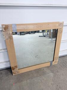 Square Frameless Wall Mirror,. 24x24 inches