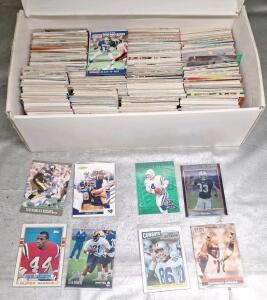 (1) Box Of Assorted Football Trading Cards, Including HOFs, Rookies & Stars