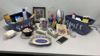 Like the Baskets Say &ldquo;Stuff&rdquo;, but Great Stuff. Pictures / Crafting Supplies / Office Supplies / Pictures and More